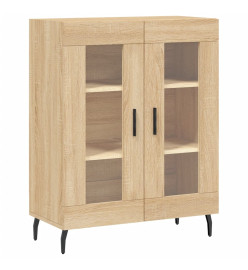 Buffet chêne sonoma 69,5x34x90 cm bois d'ingénierie