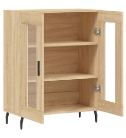 Buffet chêne sonoma 69,5x34x90 cm bois d'ingénierie