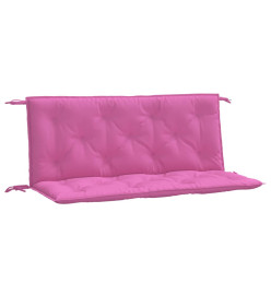 Coussins de banc de jardin lot de 2 rose 120x50x7 cm tissu