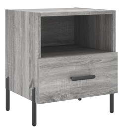 Table de chevet gris sonoma 40x35x47,5 cm bois d’ingénierie