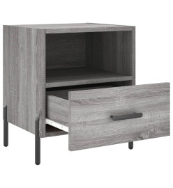 Table de chevet gris sonoma 40x35x47,5 cm bois d’ingénierie