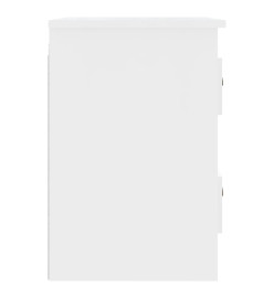 Tables de chevet murales 2 pcs blanc 41,5x36x53 cm