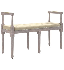 Banc beige 110x40x70 cm lin