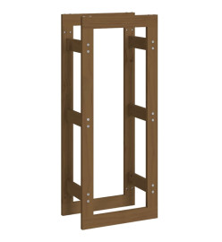 Support de bois de chauffage Marron miel 41x25x100cm Pin massif