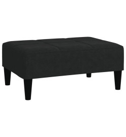 Tabouret Noir Tissu en microfibre