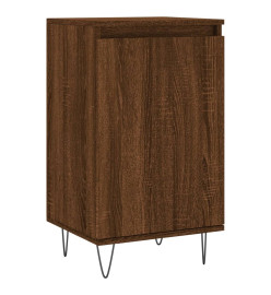 Buffet chêne marron 40x35x70 cm bois d'ingénierie