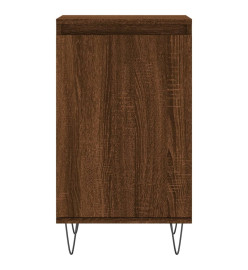 Buffet chêne marron 40x35x70 cm bois d'ingénierie