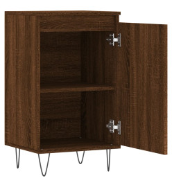 Buffet chêne marron 40x35x70 cm bois d'ingénierie