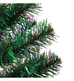 Sapin de Noël artificiel pointes iridescentes Vert 180 cm PVC