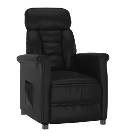 Fauteuil inclinable Noir Similicuir