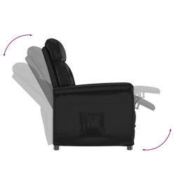 Fauteuil inclinable Noir Similicuir