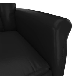 Fauteuil inclinable Noir Similicuir