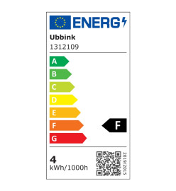 Ubbink Lame cascade Nevada 60 cm avec éclairage LED Inox