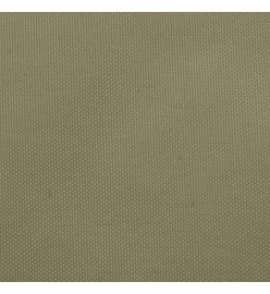 Voile de parasol Tissu Oxford rectangulaire 3x5 m Beige