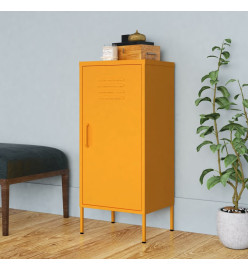 Armoire de rangement Jaune moutarde 42,5x35x101,5 cm Acier