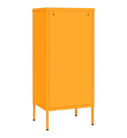 Armoire de rangement Jaune moutarde 42,5x35x101,5 cm Acier