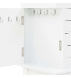 Armoire à bijoux sur pieds Blanc