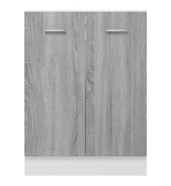 Armoire de plancher Sonoma gris 60x46x81,5 cm Bois d'ingénierie