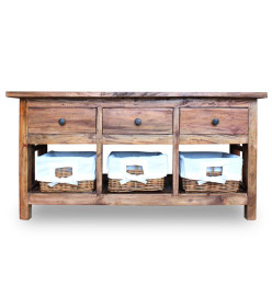 Buffet Bois de récupération massif 100 x 30 x 50 cm