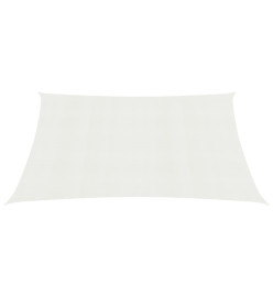 Voile d'ombrage 160 g/m² Blanc 2x2,5 m PEHD