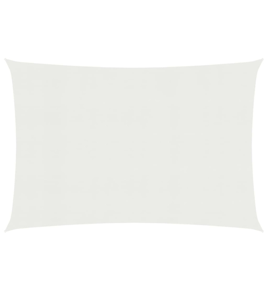 Voile d'ombrage 160 g/m² Blanc 2x4,5 m PEHD