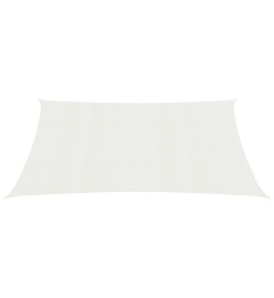 Voile d'ombrage 160 g/m² Blanc 2x4,5 m PEHD