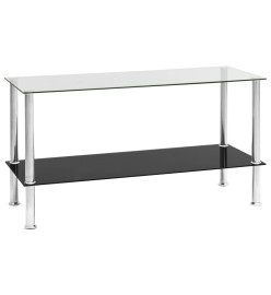 Table basse Transparent 110x43x60 cm Verre trempé