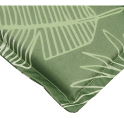 Coussin de chaise longue à motif de feuilles tissu oxford