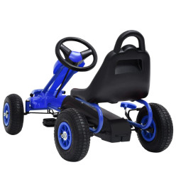 Kart à pédales avec pneus Bleu