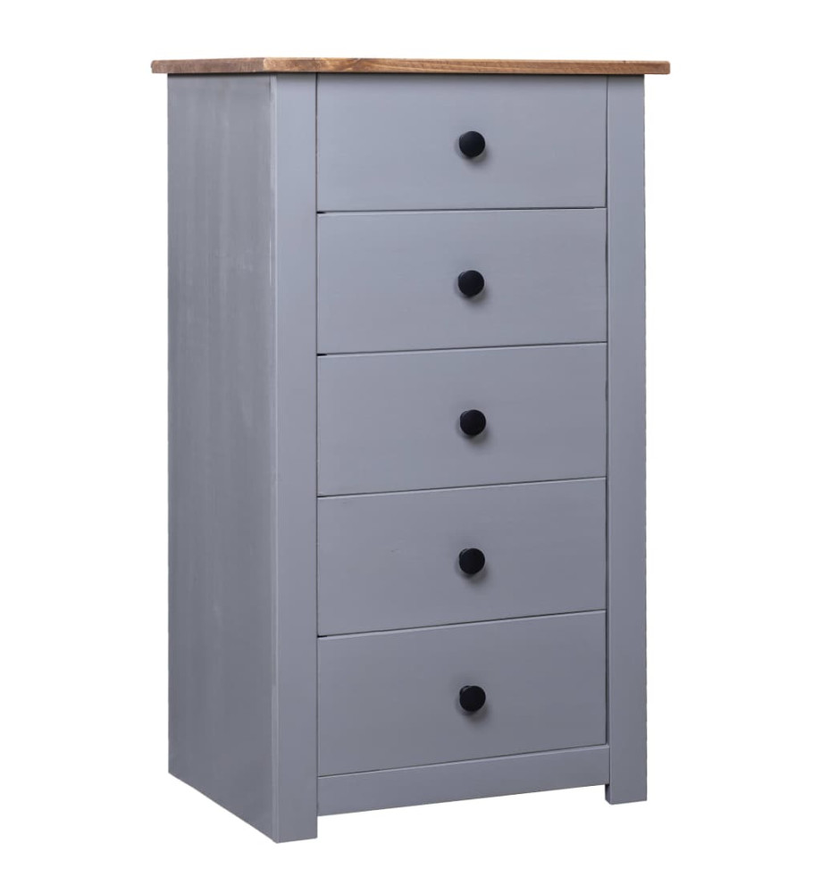 Buffet Gris 46x40x89 cm Pin Gamme Panama