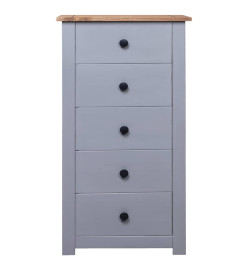 Buffet Gris 46x40x89 cm Pin Gamme Panama