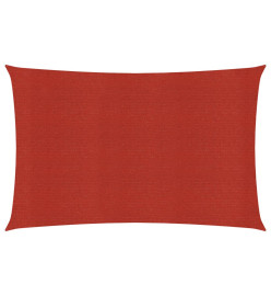 Voile d'ombrage 160 g/m² Rouge 3,5x4,5 m PEHD