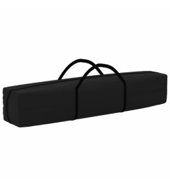 Tente de réception pliable avec parois Noir 2x2 m
