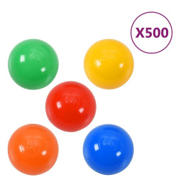 Balles de jeu 500 pcs multicolore