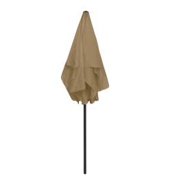 Parasol de plage taupe 180x120 cm