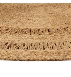 Tapis Jute tressé à la main 90 cm Rond