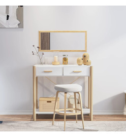 Table console Blanc 82x38x75 cm Bois d'ingénierie