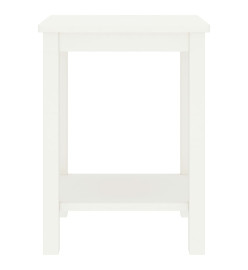 Table de chevet Blanc 35x30x47 cm Bois de pin massif