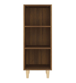 Buffet Chêne marron 34,5x32,5x90 cm Bois d'ingénierie