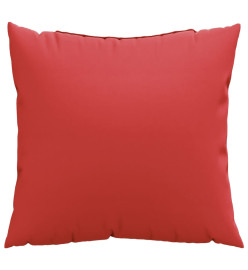 Coussins décoratifs 4 pcs rouge 40x40 cm tissu