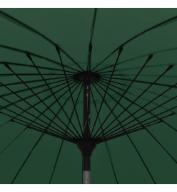 Parasol d'extérieur avec mât en aluminium 270 cm Vert