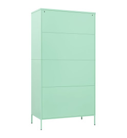 Garde-robe Vert menthe 90x50x180 cm Acier