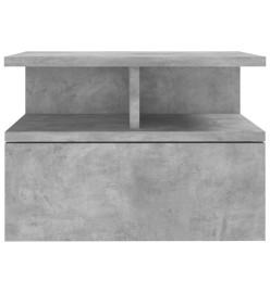 Table de chevet flottante Gris béton 40x31x27 cm Aggloméré