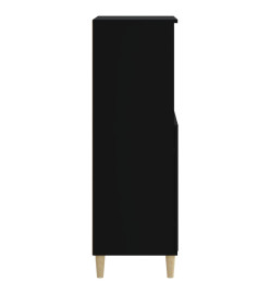 Buffet haut Noir 60x36x110 cm Bois d'ingénierie