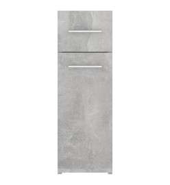 Armoire d'apothicaire Gris béton 20x45,5x60 cm Aggloméré