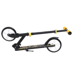 Trottinette à 2 roues avec guidon réglable Jaune