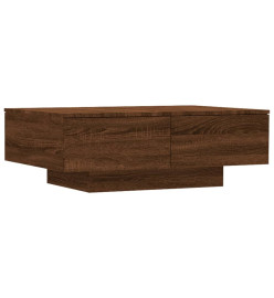 Table basse Chêne marron 90x60x31 cm Bois d'ingénierie