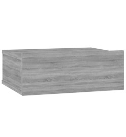 Tables de chevet flottantes 2 pcs Sonoma gris 40x30x15 cm