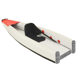 Kayak gonflable rouge 375x72x31 cm polyester