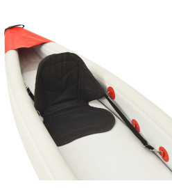 Kayak gonflable rouge 375x72x31 cm polyester